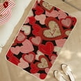 thumbnail image 5 of Valentine’s Day Themed Floor Mat - Absorbent Non-Slip Entryway Doormat, Bathroom Shower Mat & Living Room Rug, Festive Romantic Decor for Home, Soft Water-Absorbent Floor Covering, 23.6*15.75in, C, 5 of 6