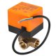 thumbnail image 1 of Válvula de bola eléctrica en forma de L de latón, 3 cables, 2 controles, presión de 1,6 MPa, 6 W, CA 220 V, color naranja, 1 of 8