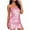 #048 Pink, variant on Women's Sexy Bodycon Sequin Sleeveless Short Sling Dress, Square Neck Spaghetti Strap Mini Shinny Part Dress, Blue,L