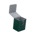 thumbnail image 4 of Estuche organizador para baraja de cartas, cierre coleccionable, funda de piel sintética para cartas deportivas. Verde, 4 of 9