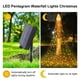 thumbnail image 4 of Magotan 12 Pies 350 Luces Navideñas de Cascada LED Decoración Al Aire Libre Centelleantes Luces Solares de Cadena de Árboles de Navidad con Decoración de Jardín de Vacaciones de Navidad de Estrella Superior, Blanco Cálido, 4 of 6