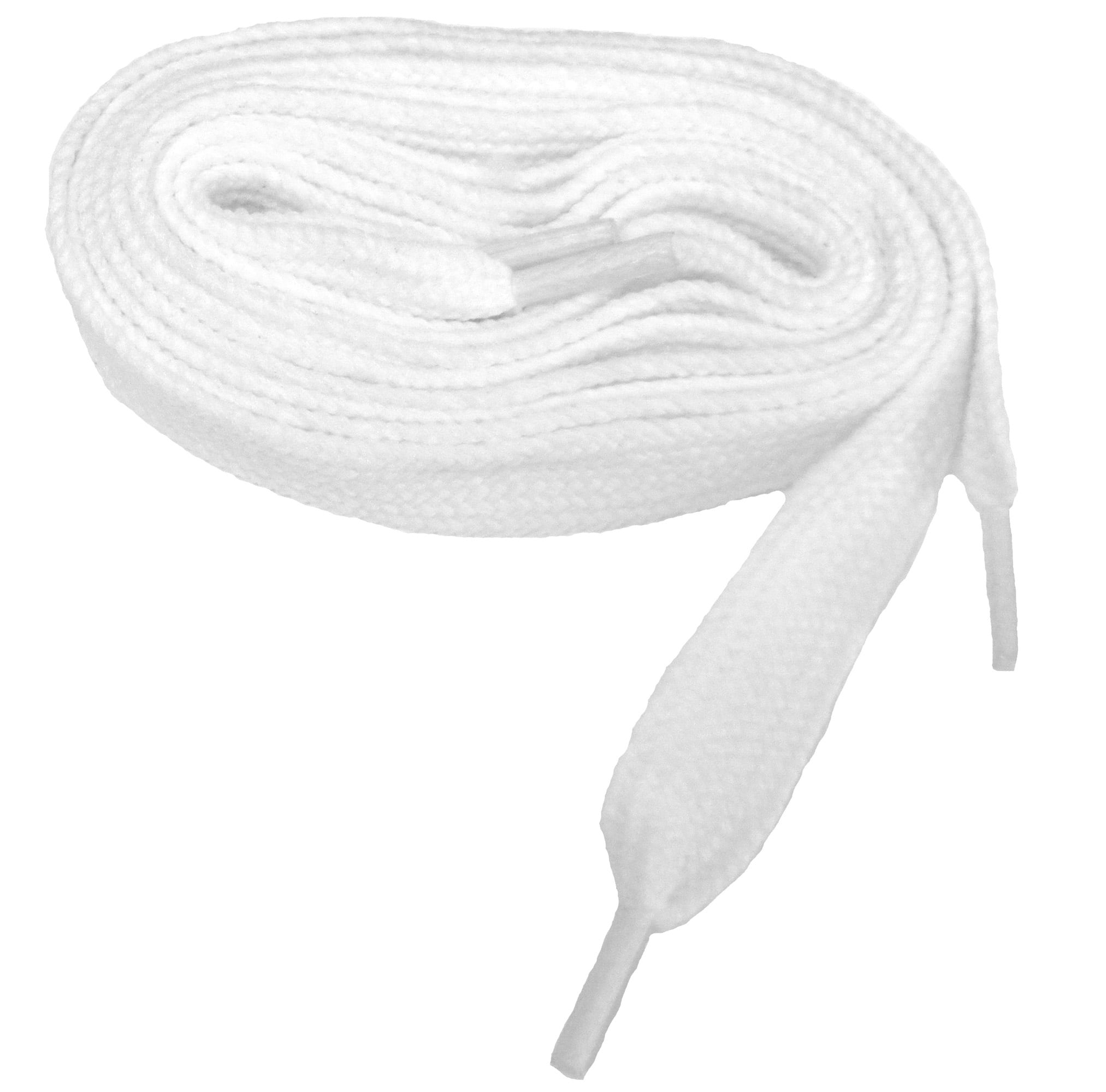 Flat Athletic Shoelaces R050 Shoe Laces 45" White 