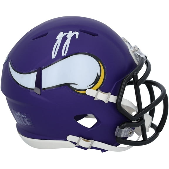 JJ McCarthy Minnesota Vikings Autographed Speed Mini Helmet - Fanatics Authentic Certified