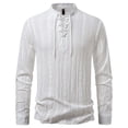 thumbnail image 2 of pstuiky mangas largas para hombre, Cárdigan informal de manga larga con cuello alto y tirantes ajustables para hombre Tops de hombre s, 2 of 9