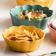 thumbnail image 2 of Qeeadeea Small Baking Dish, Set Of 2, Colorful Ceramic Casserole Dish Round, Small Ceramic Pie Plate Oven Safe-yellow-15x15x5cm, 400ml, 2 of 7
