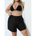 thumbnail image 5 of Sociala Women's Plus Size Swim Shorts High Waisted Bathing Suits Bottoms Tankini Trunks with Pockets, 5 of 5