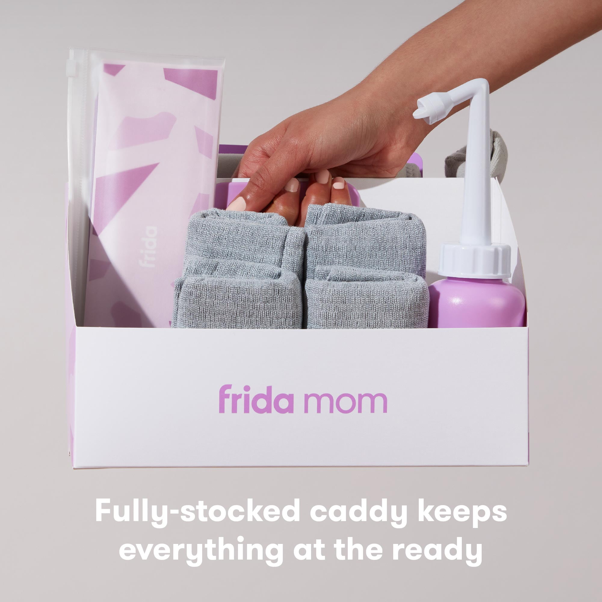 Frida Mom Postpartum C-Section Recovery Care Kit with Peri Bottle and Disposable Underwear for Women, One Size