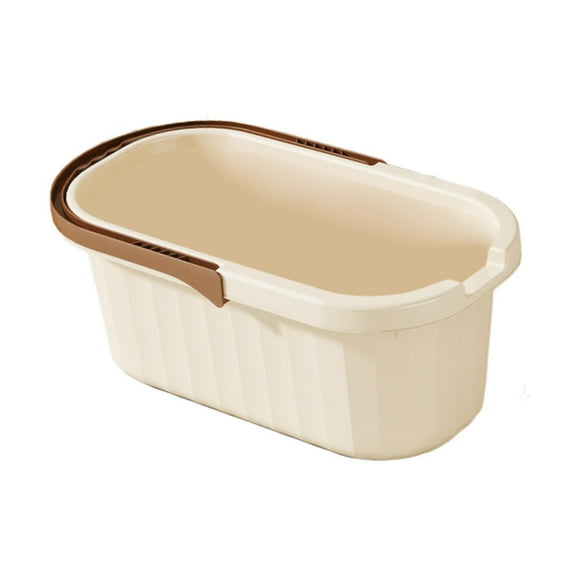 Cubo de limpieza versátil a prueba de salpicaduras, recipiente para arena y agua, cubo, contenedor de almacenamiento para coche café pequeño
