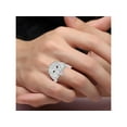 thumbnail image 3 of RYLOS Rings Sterling Silver Lion Head Ring Black Diamonds Eyes & Gemstone Mouth Fun Designer Rings Pink Ice  Jewelry Size 8, 3 of 7