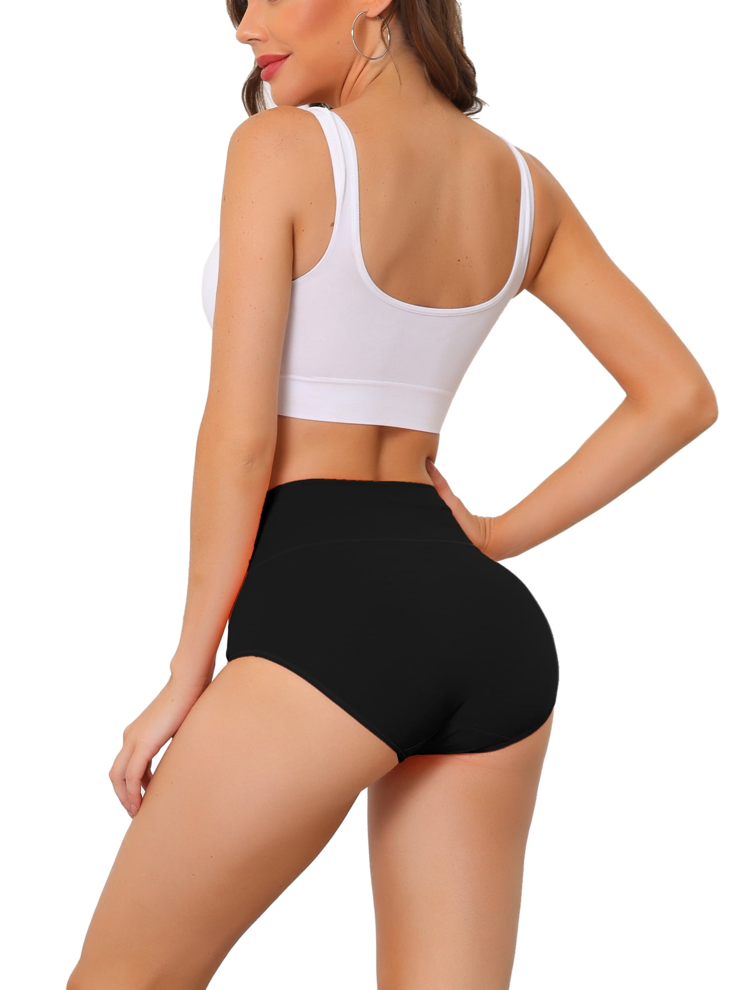 DARING DIVA Women's High Waist Available In Plus Size Underpants XL Black