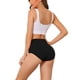 thumbnail image 3 of Bragas de mujer de cintura alta y control de abdomen CURVY GLAM para el Día de la Madre, cobertura completa, color sólido, XL, negro, 3 of 4