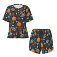 thumbnail image 4 of Lsque Autumn with Pumpkins Women's Short-Sleeved Pajama Set - 2 Piece Soft and Lightweight Sleepwear Set-4X-Large, 4 of 9