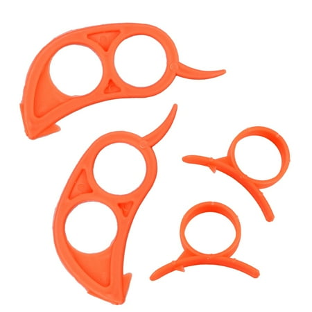 

Etereauty 10pcs Plastic Orange Peelers Fruit Slicer Opener Cutter Kitchen Gadgets (Random Color)