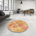 thumbnail image 4 of Ahgly Company Tapis Rectangulaire Lavable en Machine Intérieur Transitionnel Jaune Orange, 8 Pieds x 12 Pieds, 4 of 7