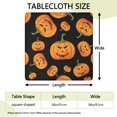 thumbnail image 2 of Halloween Stretch Table Cover 36x36 Inch Square - Elastic Hem Design with Ghosts and Pumpkins Pattern for Festive Table Decor, 2 of 6