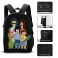 thumbnail image 3 of Bob's Burgers Backpack With Lunch Bag Pencil Bag 3D Printing Cartoon Backpacks Set Casual Daypacks Bag Large Capacity 3 Piece Backpack Set, 3 of 8