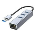 thumbnail image 2 of ruzhgo Type-C/USB 3.0 to USB 3.0 Converter Stable Networking HUB Data Splitter for Windows for Mac Laptop Computer, 2 of 9