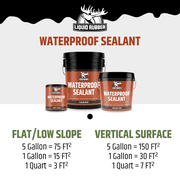 Liquid Rubber Multi-Surface Waterproof Sealant, Black, Indoor & Outdoor, 1 Quart