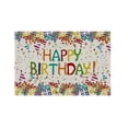 thumbnail image 4 of up to 60% Off WIZUTIZ Birthday Party Table Mats Non-Slip Washable Heat Resistants Place Mats For Kitchen Dining Decor Tray Mat 12 X 18 Inch 4pcs Multicolor, 4 of 5