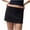 Black, variant on Mgmyaa Womens Mini Skirts Solid Color Low Waisted Summer Elastic Waist Short Skirt