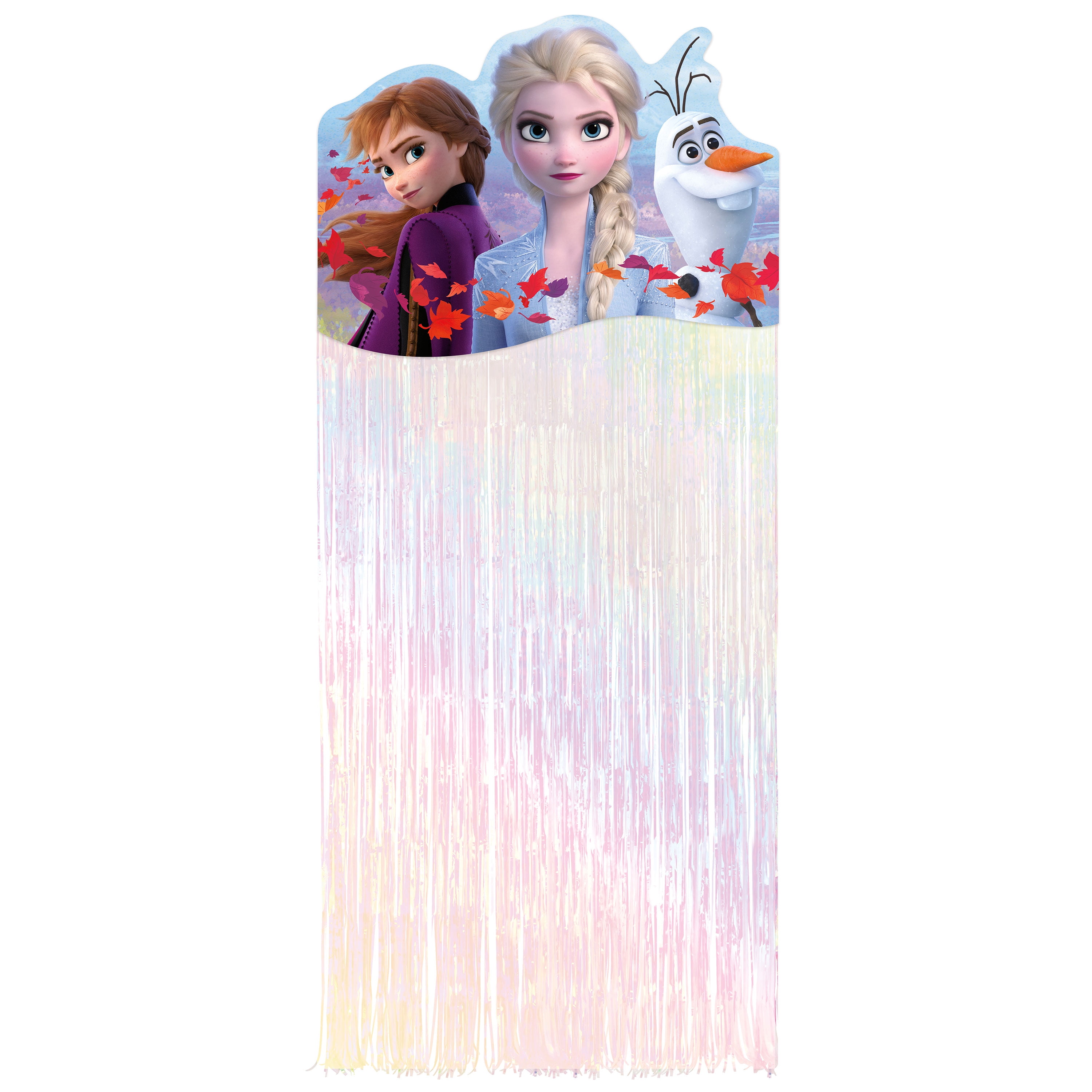 Disney Frozen Birthday Fringe Door Curtain, 5.75ft x 2.5ft