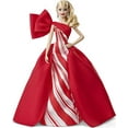 thumbnail image 1 of Poupée Holiday Barbie 2019, 11,5 Po, Blonde, Portant une Robe Rouge et Blanche, avec Support pour Poupée et Certificat d'Authenticité, 1 of 10