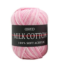 Djunllk Soft Cotton Yarn for Crocheting, 1.8oz/50g Premium Crochet Yarn Gradient Dyeing Knitting Yarn for DIY Crafts, Clothes, Handmade Toys Home Decor, Machine Wash Bulk Yarn Gifts for Women