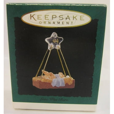 Hallmark Miniature Ornament Love was Born 1994