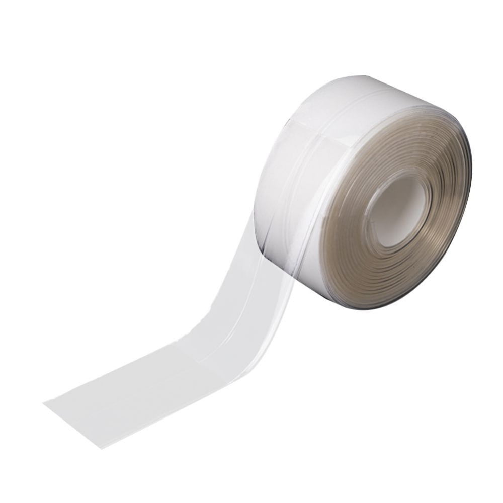 Tape Caulk Strip Waterproof Flexible Self Adhesive Sealing Tape for Kitchen Bathroom Tub Shower Floor Wall Edge Protector 1.5 x 10.5 White