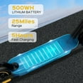 thumbnail image 6 of Electric Scooter for Adults - 500W Motor 10" Air Tires Portable Commuting Scooter, 6 of 8