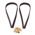 thumbnail image 1 of Sonew DIY Bag Accessories,2Pcs Bag Hand Strap Split Leather DIY Hand-Made Handbag Parts with 8 Sets Light Gold Rivet Set,Handbag Handle, 1 of 9