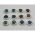 thumbnail image 6 of EOEMY 20Pcs(10Pairs) Mixed Color Acrylic Oval Doll Eyes Eyeballs Troll Eye-12X16mm, 6 of 7