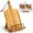 Brown, variant on PUERSI Cook Book Stand for Kitchen Counter, Wooden Recipe Book Holder with Measurement Conversion Chart, Adjustable Cookbook Stand, Kitchen Gifts for Cooking Lovers