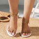 thumbnail image 5 of Amzcrzy Zapatos de mujer,Zapatos de mujer,Zapatillas de mujer, Sandalias de tacón plano a la moda para mujer, cómodas sandalias informales con punta redonda Sandalias Mujer Zapatillas De Casa, 5 of 8