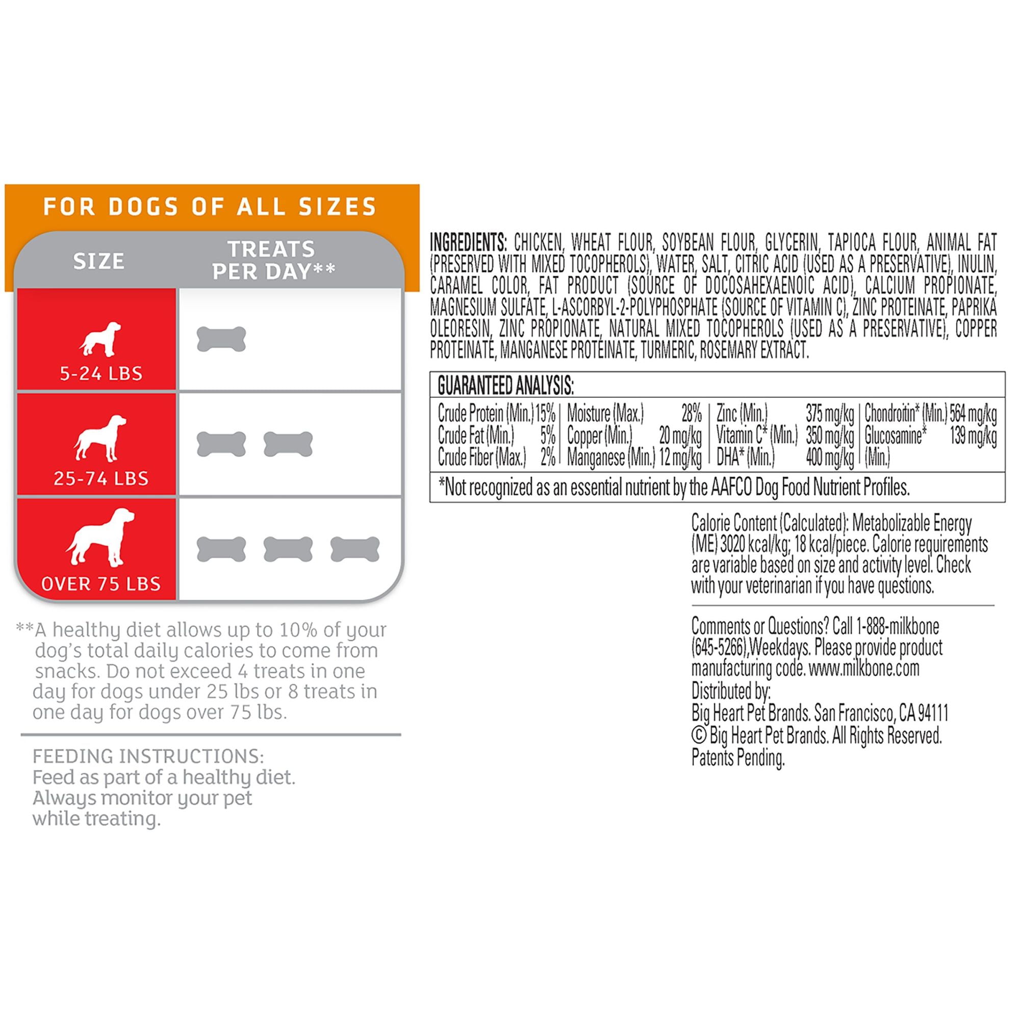 Milk-Bone Good Morning Daily Vitamin Dog Treats, Healthy Joints, 6 Oz.
