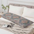 thumbnail image 4 of Colorful Boho Body Pillow Cover, Pillowcase Protectors with Zipper, Breathable Decorative Throw Pillow Case Cover, Ethnic Vintage Mexican Flowers Southwestern Pillow Shams for Couch Sofa 20x54Inch, 4 of 8