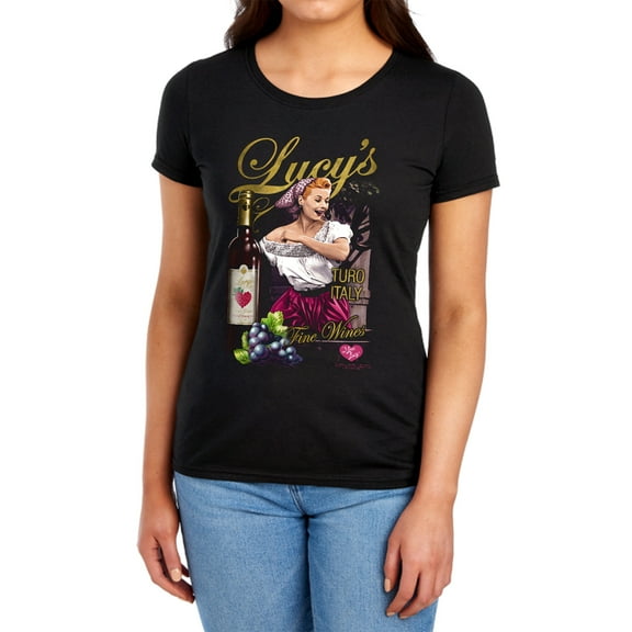 I Love Lucy Bitter Grapes Women's T Shirt (Large) Black