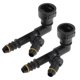 thumbnail image 1 of Conectores rápidos de línea de combustible de 7/16" ID para manguera de 15/32" SAE, accesorios de sello en T de plástico negro, 2 piezas, 1 of 6