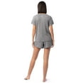thumbnail image 3 of Fruit of the Loom Women's Soft and Breathable Short Sleeve Crew Top & Pajama Short Set, Sizes S-4X, 3 of 10