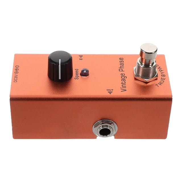 HONITANO Pédale d'Effets de Guitare Orange Portable avec Réduction de Bruit Avancée pour Guitare