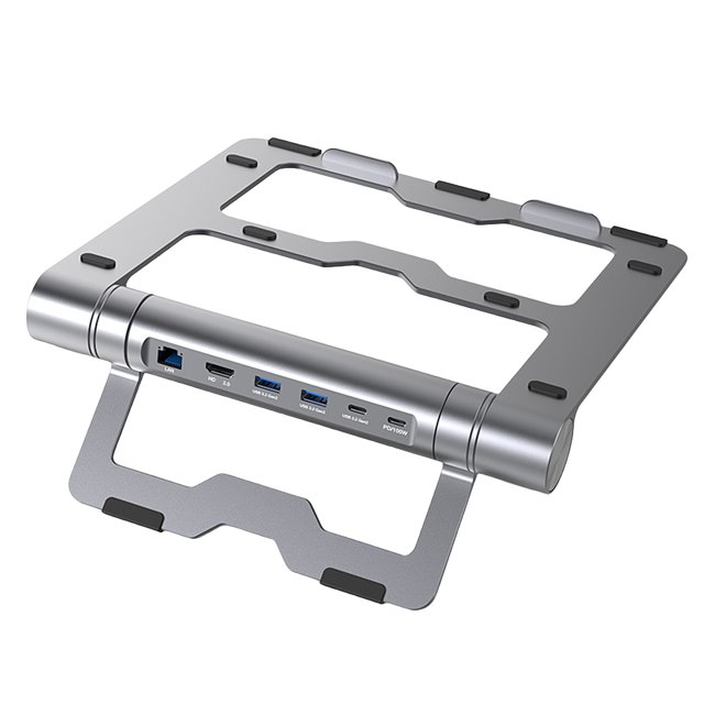 Soporte ergonómico para portátil 4K 120HZ Hub tipo C USB 3.1 10Gbps para MacBook Pro Air