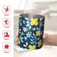 thumbnail image 5 of Floral 12oz Stainless Steel Coffee Mug – Double-Wall Insulated Cup with Spill-Resistant Lid, 360° Full-Print Design, Keeps Drinks Hot & Cold for Home, Office, Travel,Thanksgiving,Christmas, Spring, 5 of 5