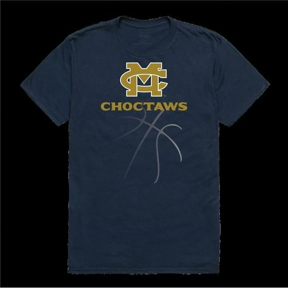W Republic 510-544-NV2-01 Mississippi College Choctaws Basketball T-Shirt, Navy - Small