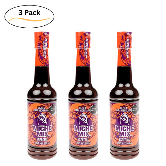 MicheMix Especial, The Original Michelada Mix for Beer and Cocktails, 16.9 fl oz (500mL), 3-Pack