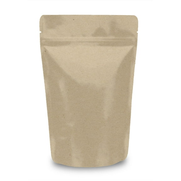 Special Tea Company 50pcs Stand-up Resealable Foil Pouches Food Grade 9″ x 5.9″ (23cm x 15cm) Kraft Paper