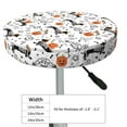thumbnail image 4 of Gukieu Halloween Dachshund Print Round Chair Cover, Dust-proof and Non-slip Bar Chair Protective Cover, Suitable for Bars, Restaurants, Offices-12 inch, 4 of 7