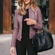 thumbnail image 1 of ICHUANYI Clearance Fashion Women Long Sleeve Open Front Short Cardigan Short Suit Jacket Coat Top(Purple, XXL) ICHUANYI WER2023081204746, 1 of 8
