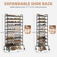 thumbnail image 2 of Zapatero STORAGE MANIAC, 10 niveles, ampliable, 44 pares, negro, 2 of 7