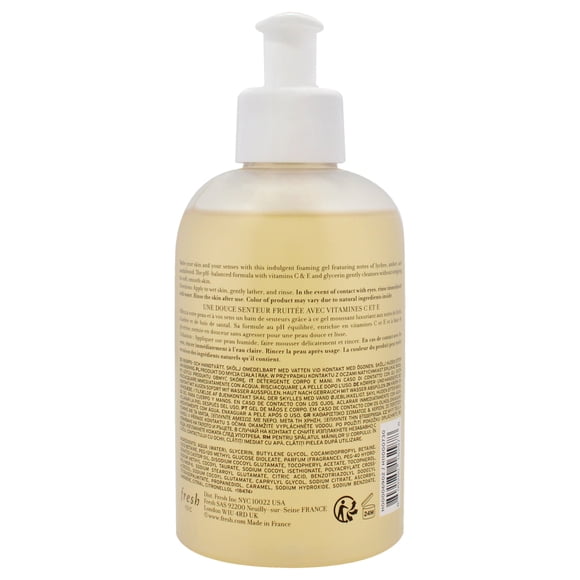 Gel de baño Sugar Lychee de Fresh para mujer, 10 oz