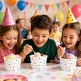 thumbnail image 5 of Treamon Disposable Paper Ice Cream Cups, Dessert Bowl for Yogurt, 9 oz 100 Pack, 5 of 6